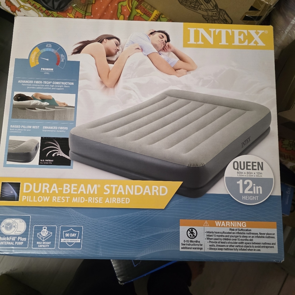 Intex Gray Airbed - Queen Size
